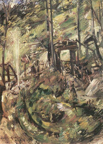 Lovis Corinth Walchensee, Springbrunnen oil painting image